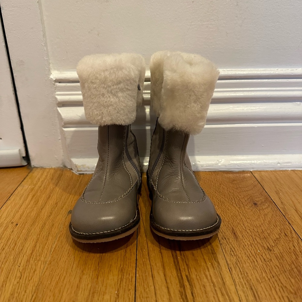 Jacadi sherling-lined girls boots EU24